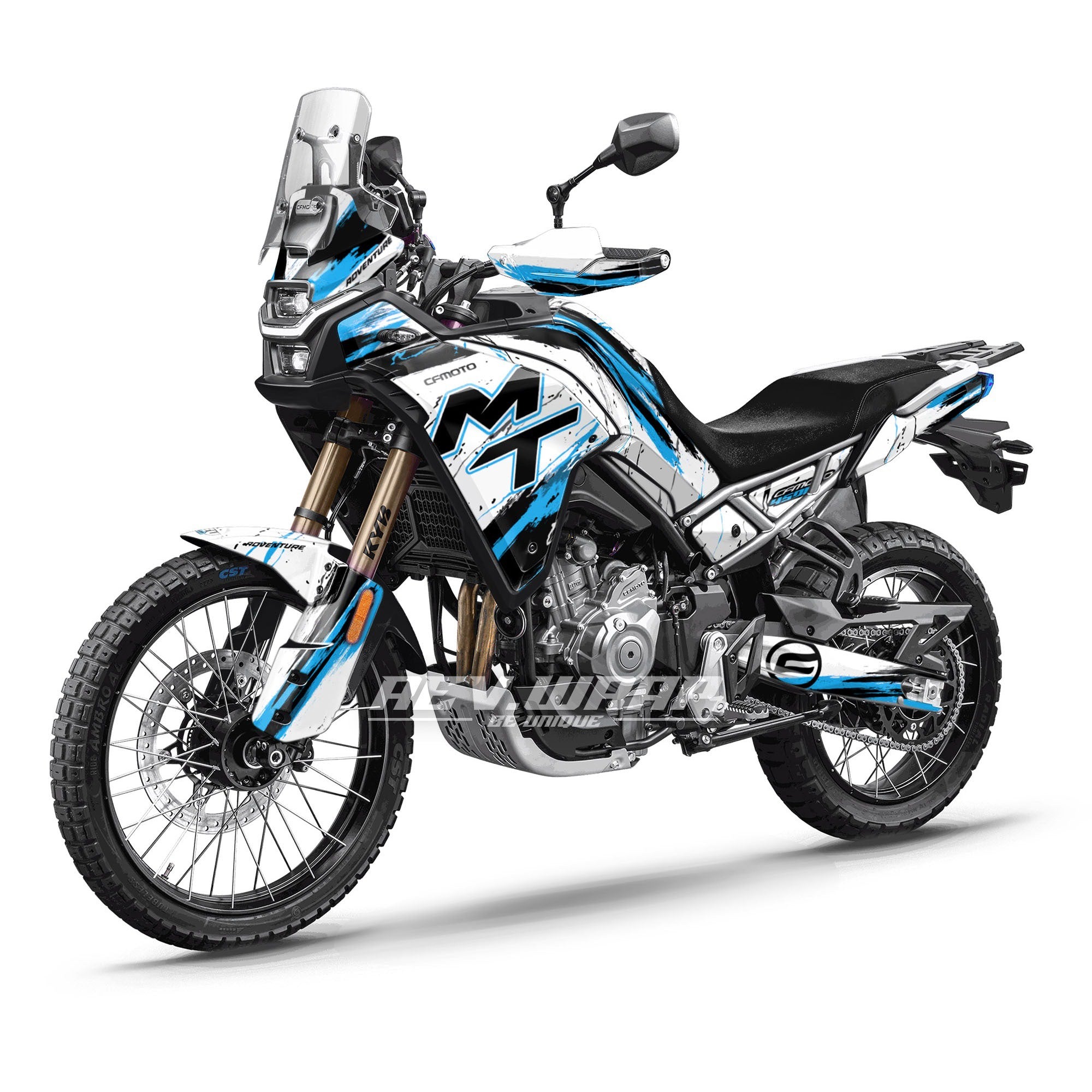 CF MOTO 450MT ABSTRACT BLUE