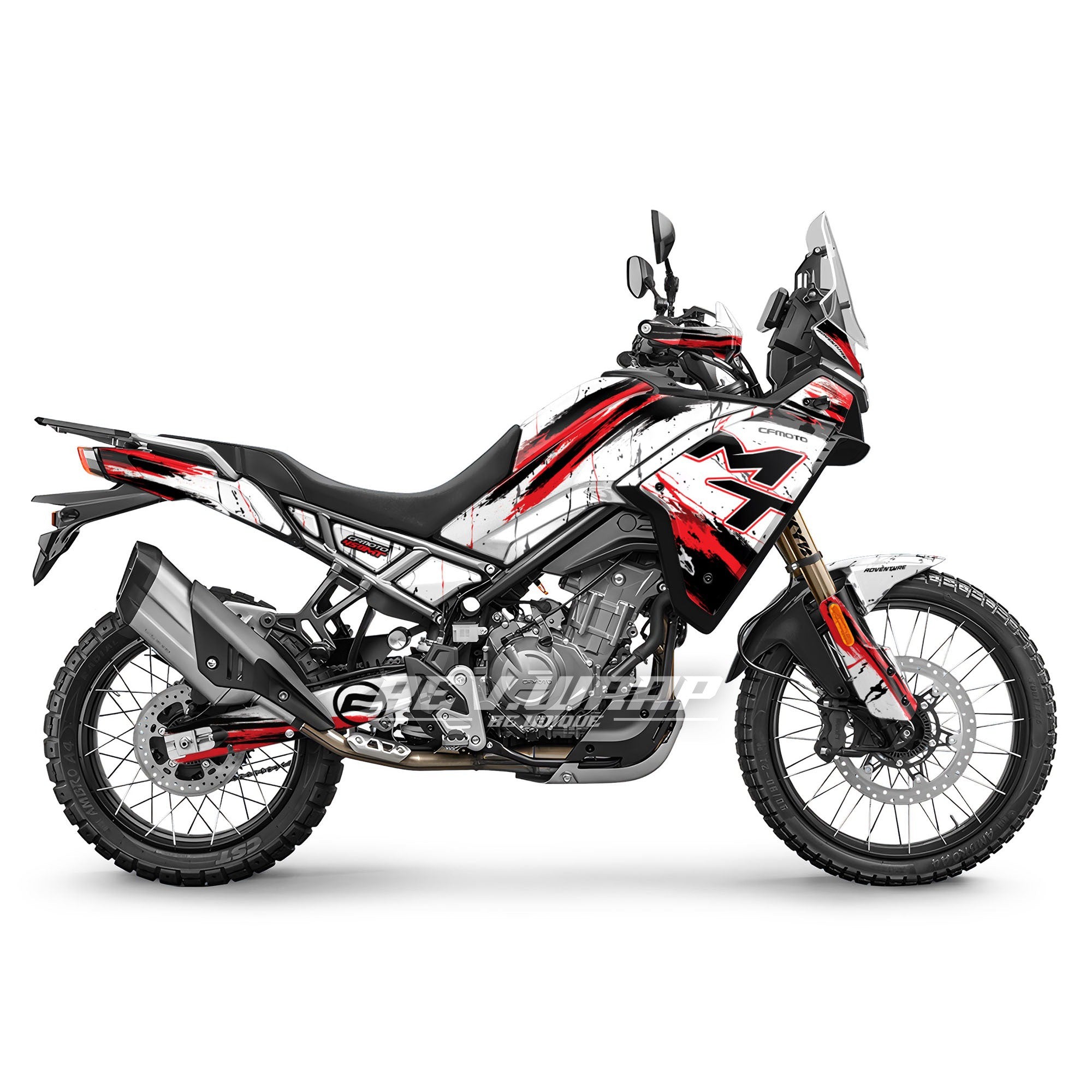 CF MOTO 450MT ABSTRACT RED