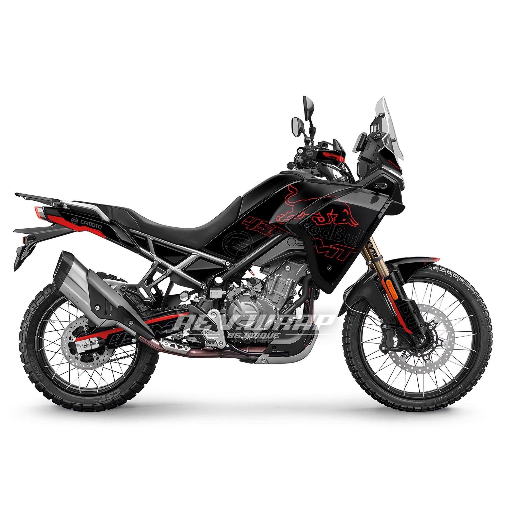 CF MOTO 450MT DARK BULL RED