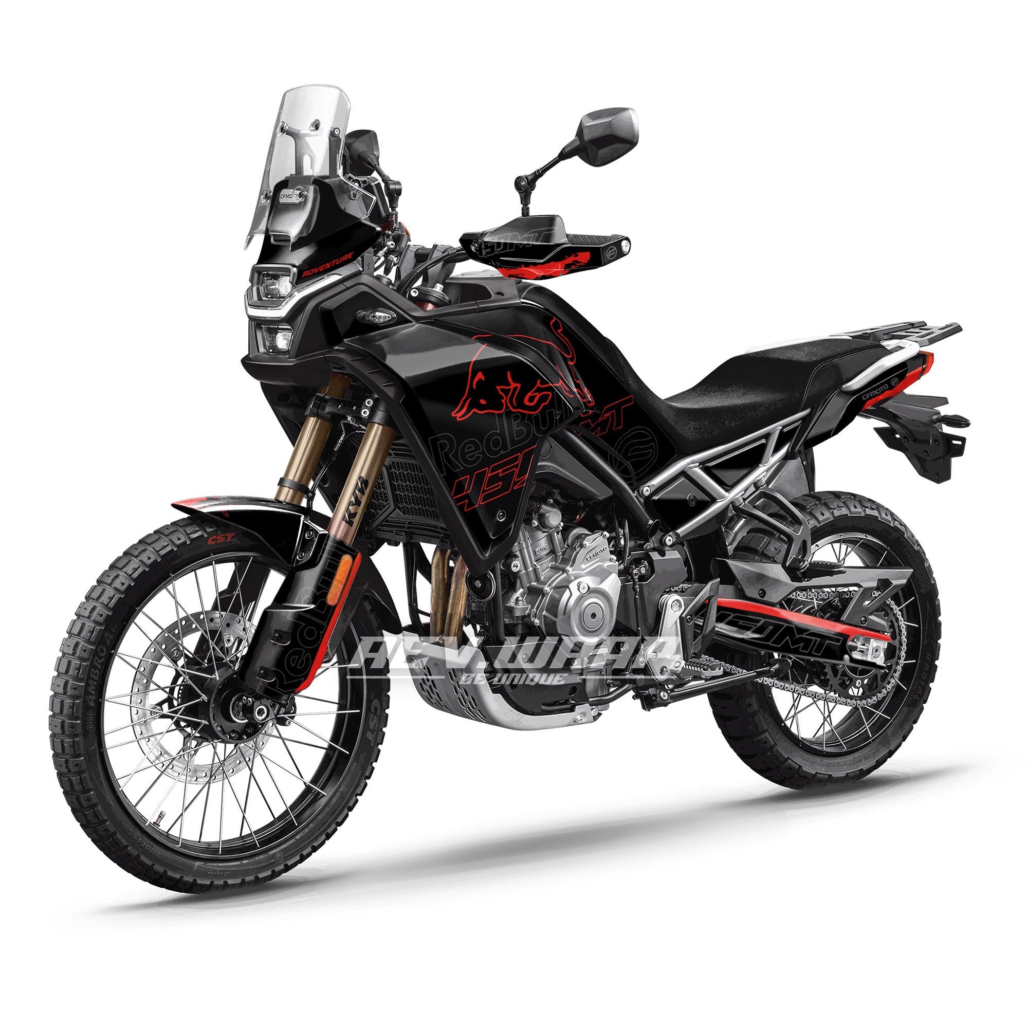 CF MOTO 450MT DARK BULL RED